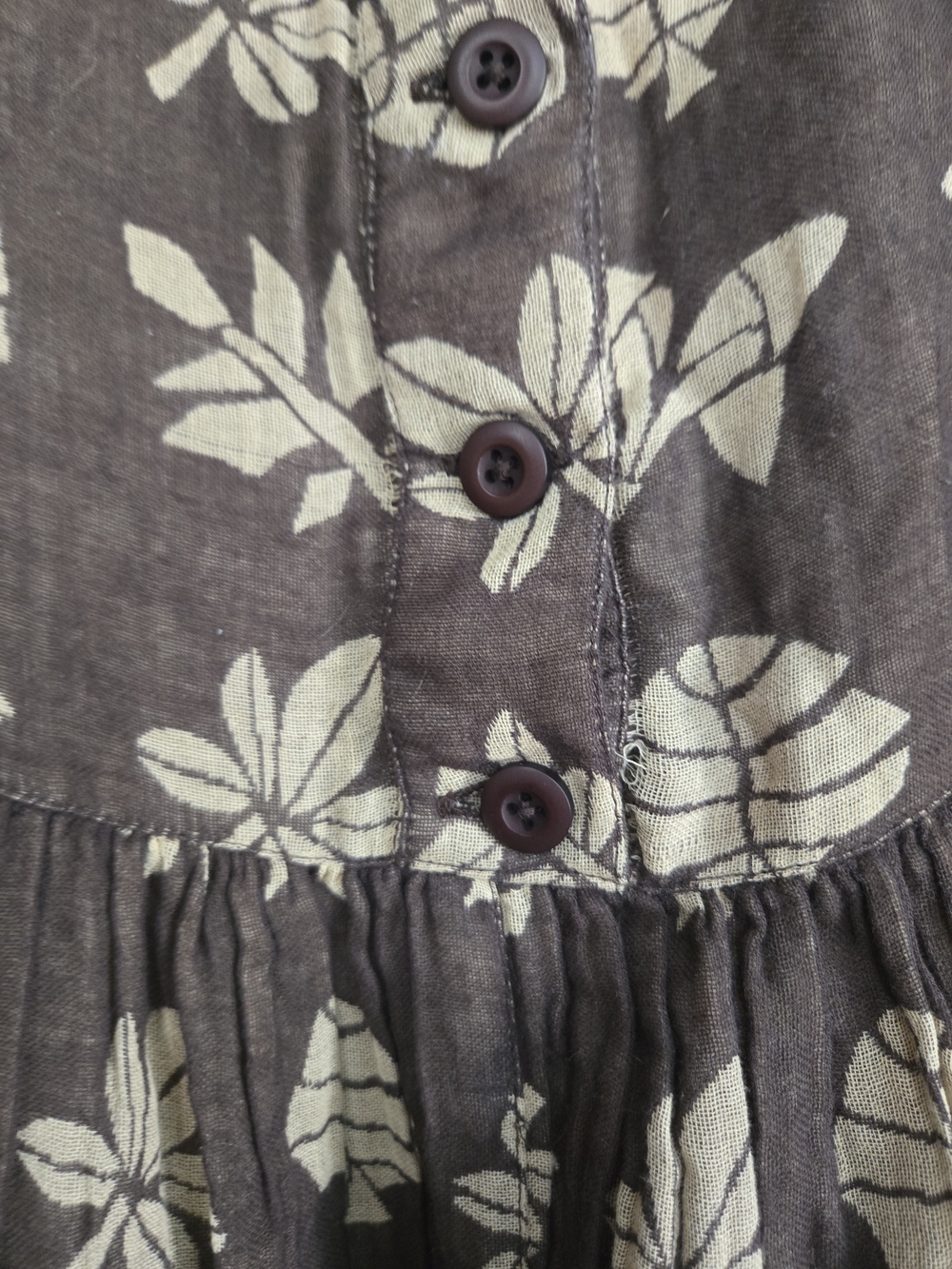 Sleeveless Floral Maxi Dress in Brown and Cream Ace&jig - Picture 6 of 8